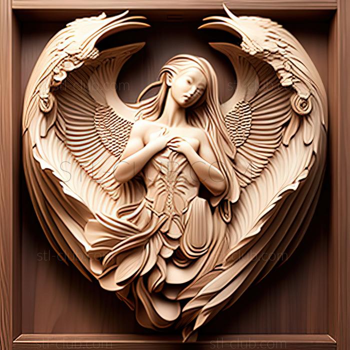 3D модель Сердце ангела Цукаса Ходжо (STL)